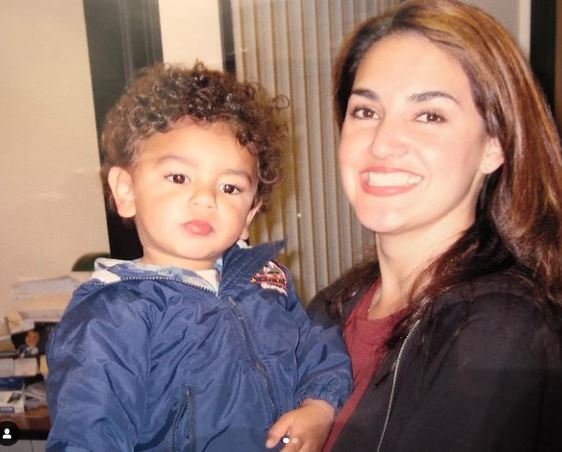 jeremy moussa with her mother during her childhood days