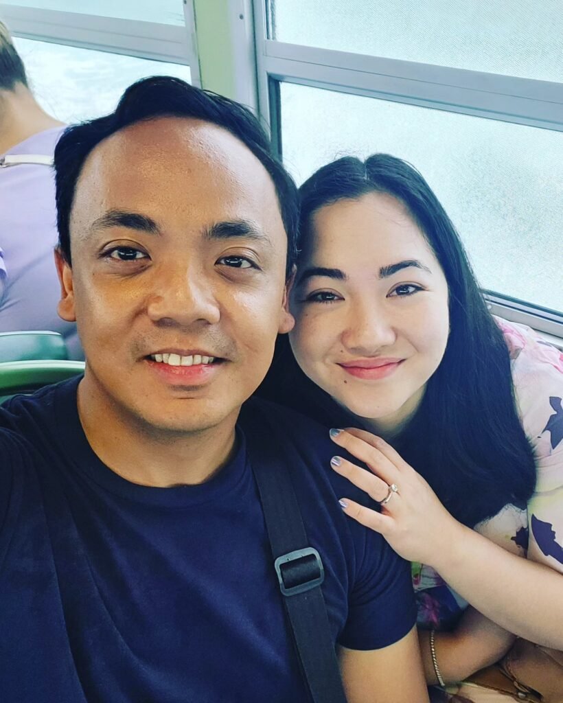 dino de leon with his wife