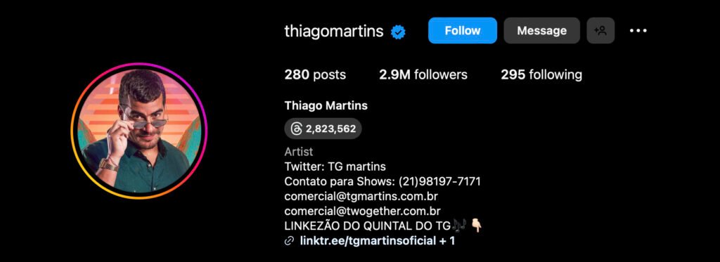 thiago martins instagram